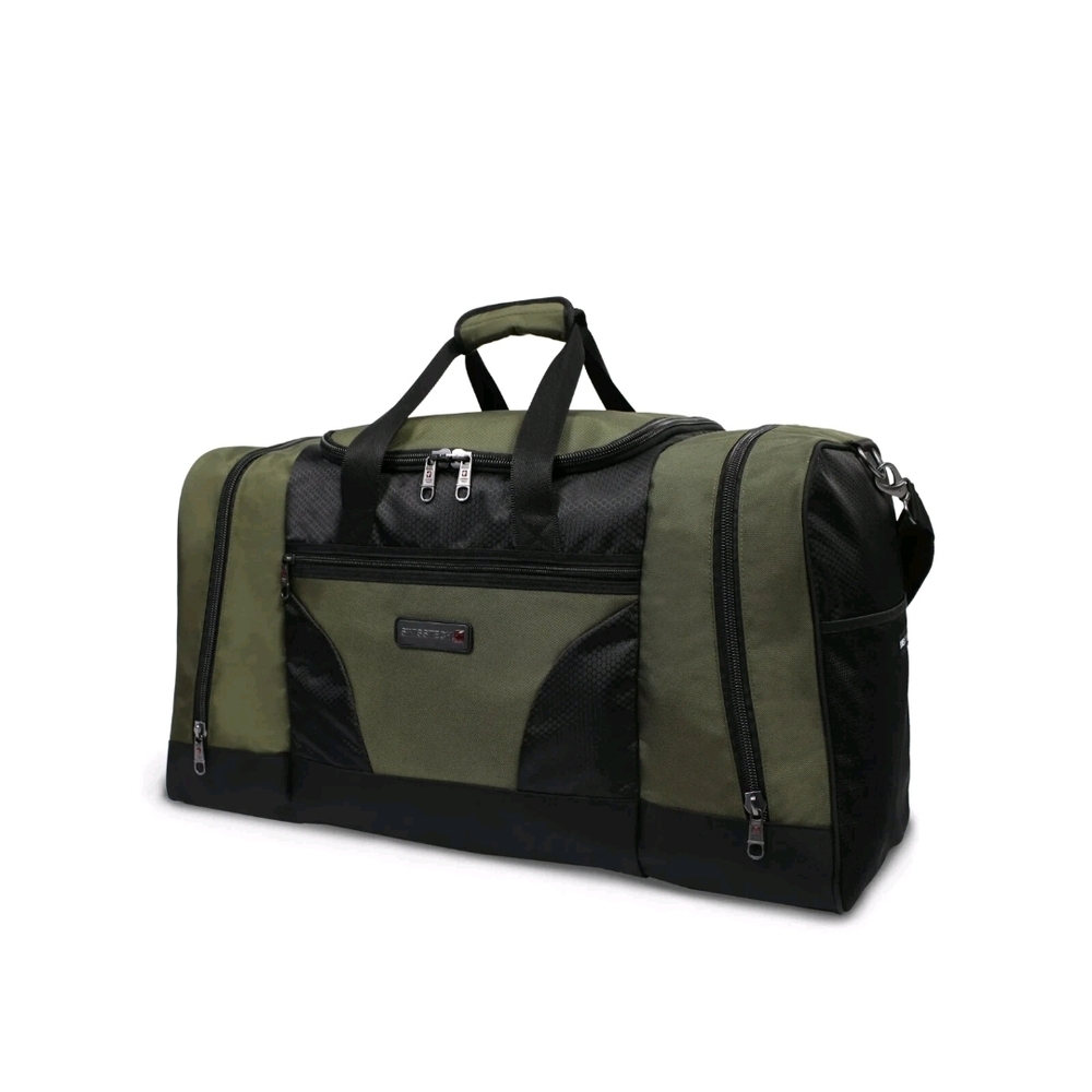 Swiss Tech Green and Black Duffel Bag